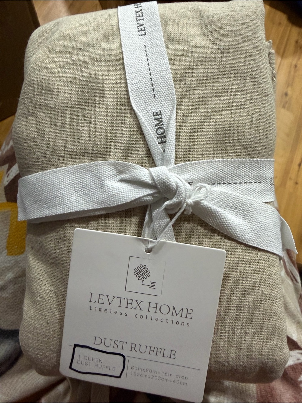 Levtex Natural Beige Dust Ruffle